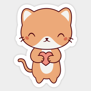 Cute Kawaii Kitten Cat Sticker